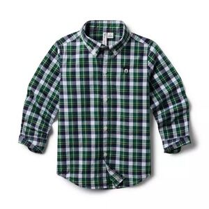 Janie and Jack Disney Mickey Mouse Plaid Shirt